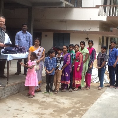 Clothes Distribution to Children in India - Missions Trip 2016